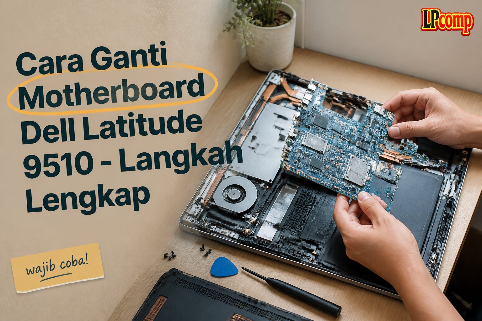 Cara Ganti Motherboard Dell Latitude 9510 - Langkah Lengkap