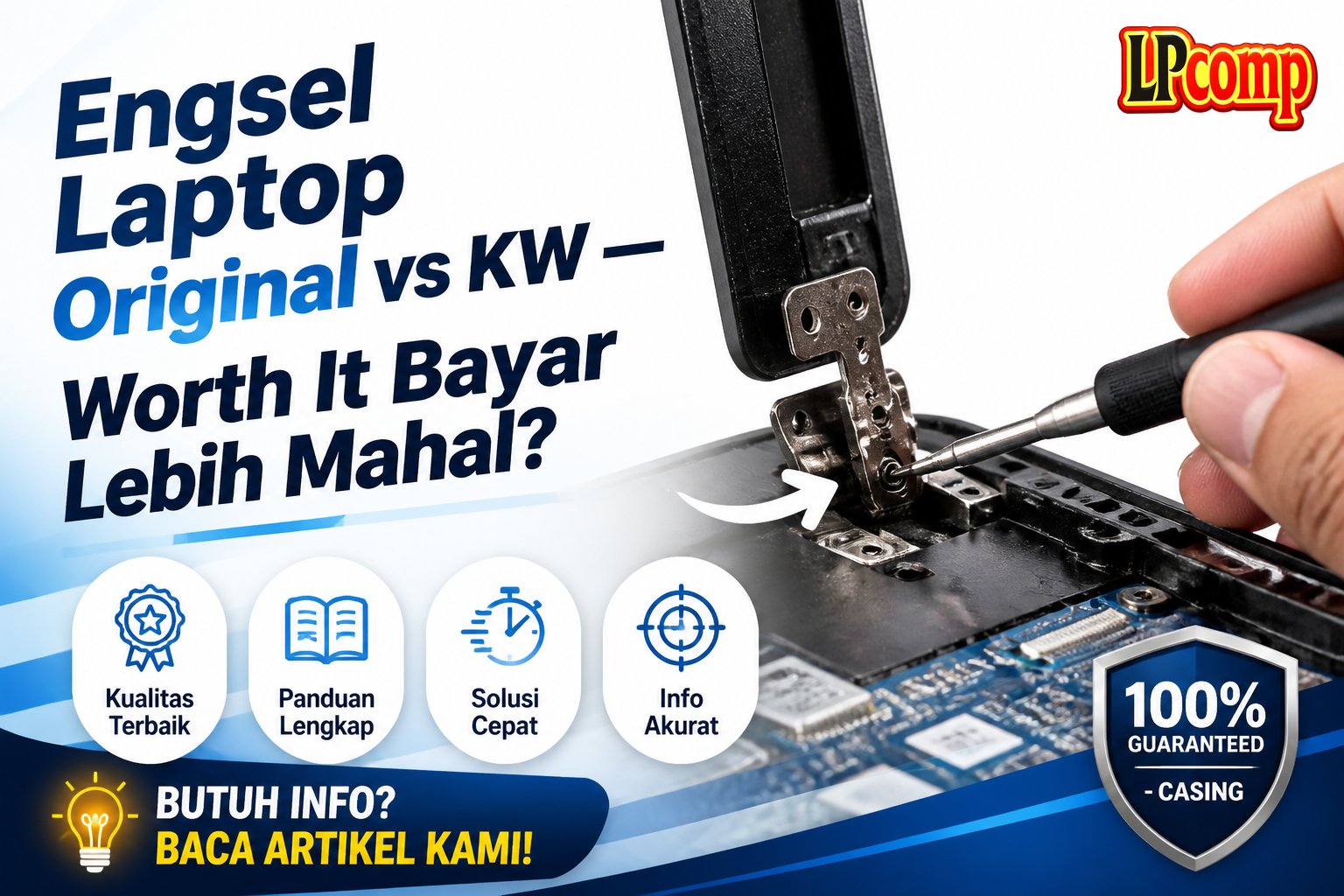 Engsel Laptop Original vs KW — Worth It Bayar Lebih Mahal?