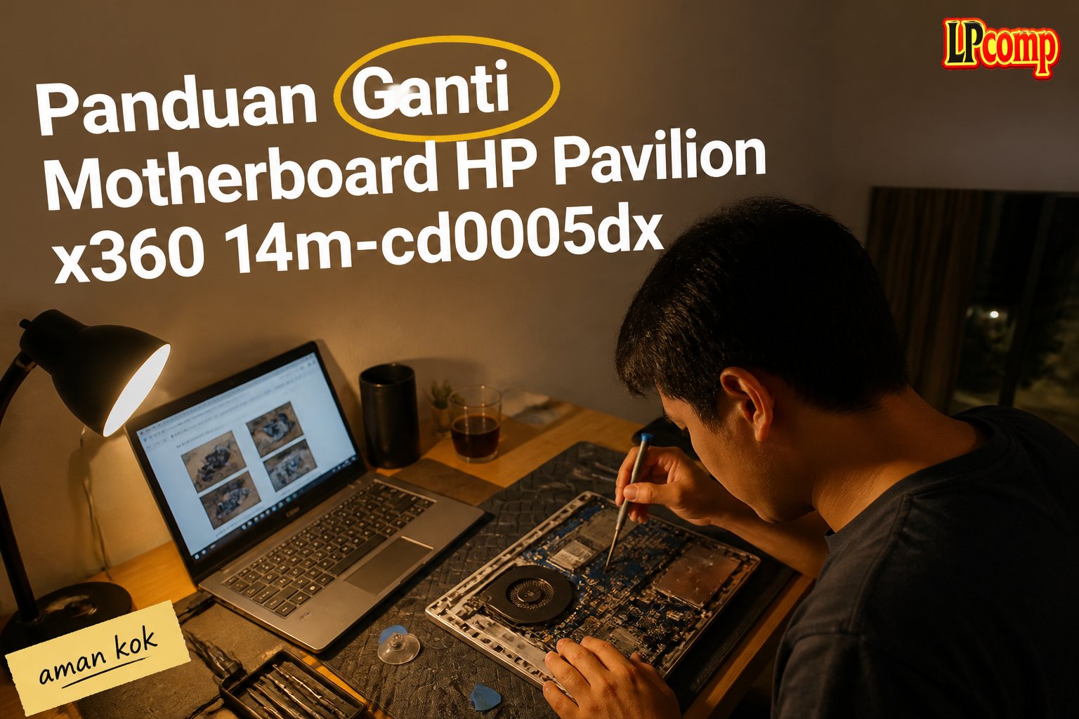Panduan Ganti Motherboard HP Pavilion x360 14m-cd0005dx
