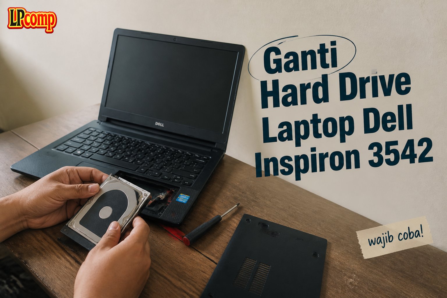 Ganti Hard Drive Laptop Dell Inspiron 3542