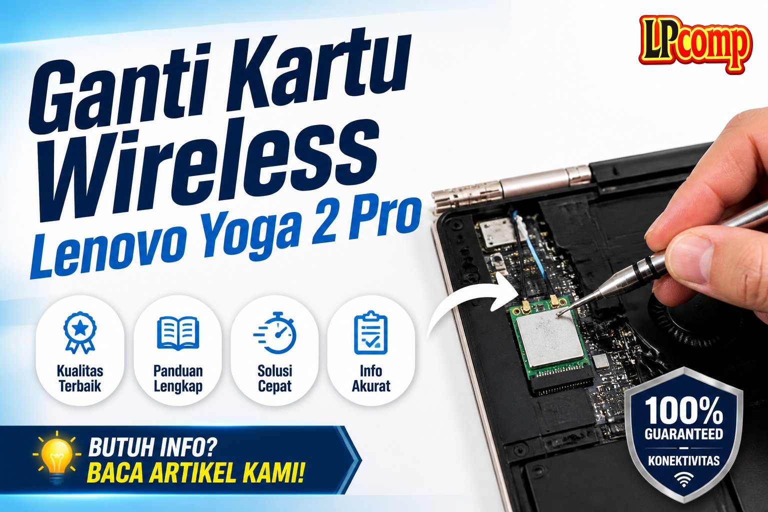 Ganti Kartu Wireless Lenovo Yoga 2 Pro