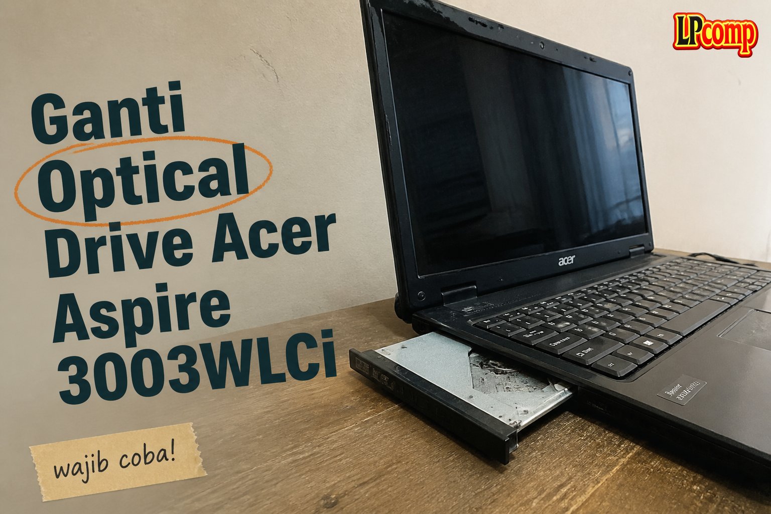 Ganti Optical Drive Acer Aspire 3003WLCi