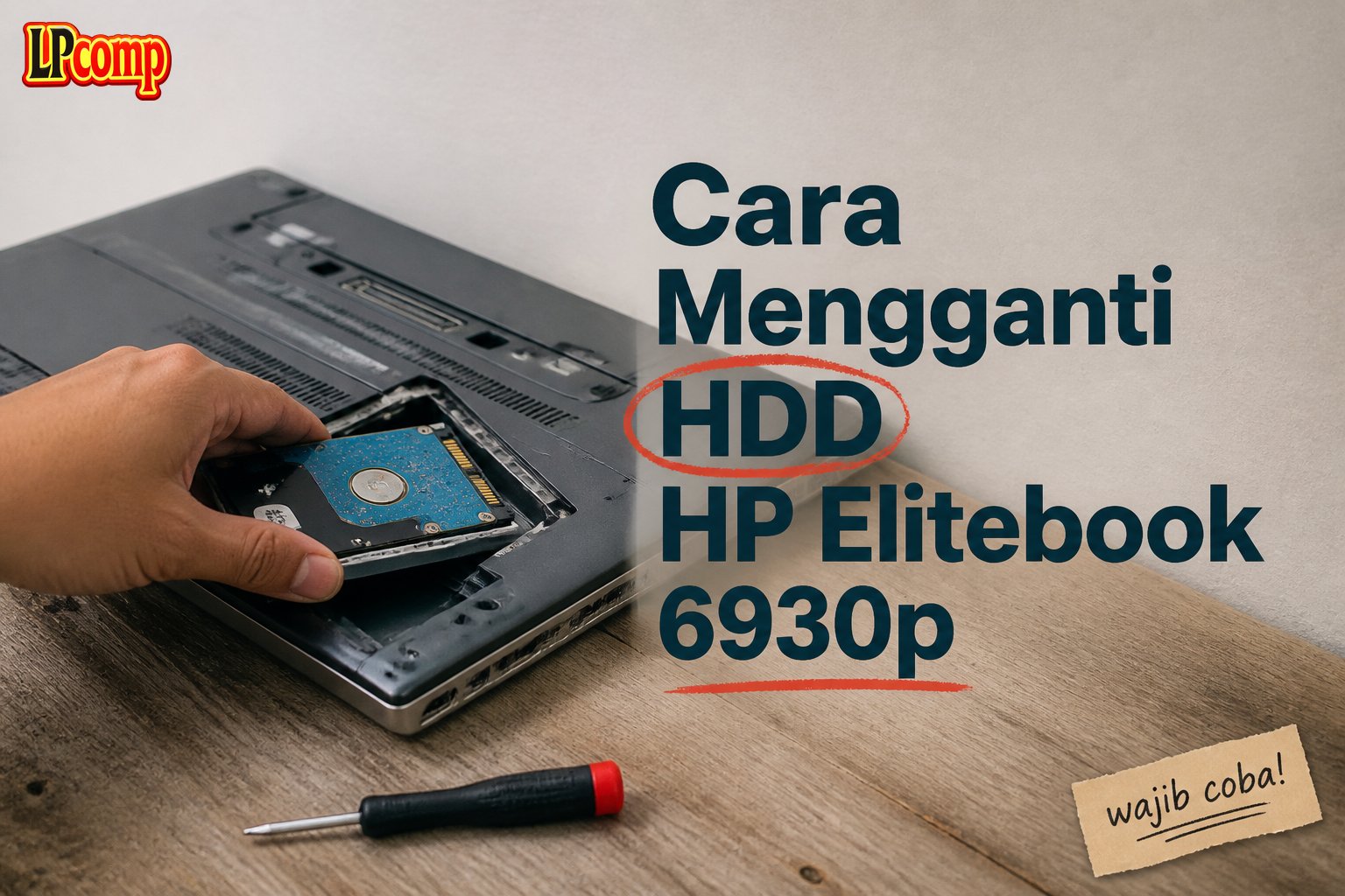 Cara Mengganti HDD HP Elitebook 6930p