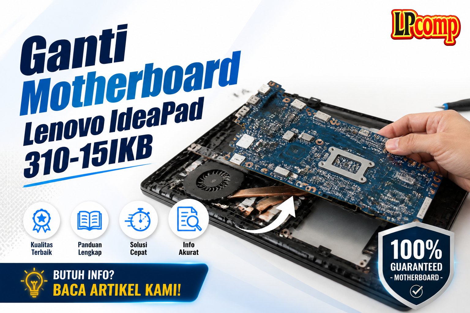 Ganti Motherboard Lenovo IdeaPad 310-15IKB
