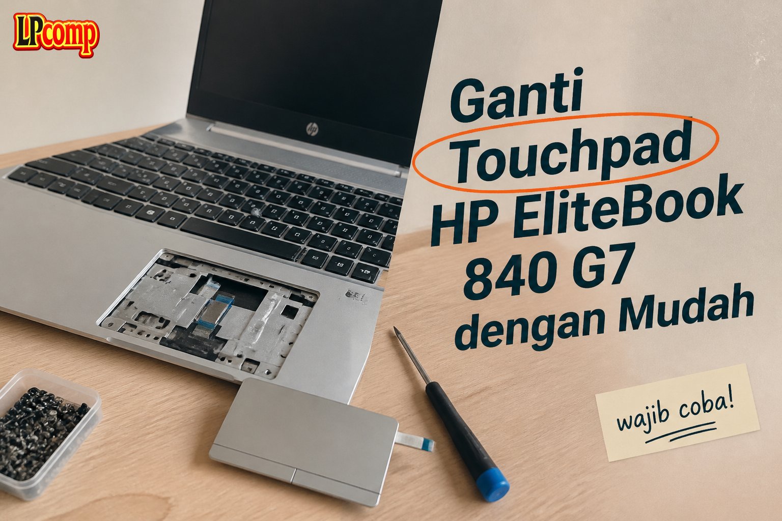 Ganti Touchpad HP EliteBook 840 G7 dengan Mudah