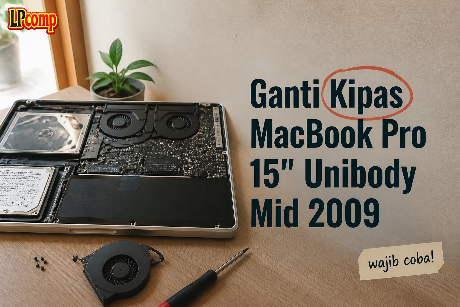 Ganti Kipas MacBook Pro 15" Unibody Mid 2009