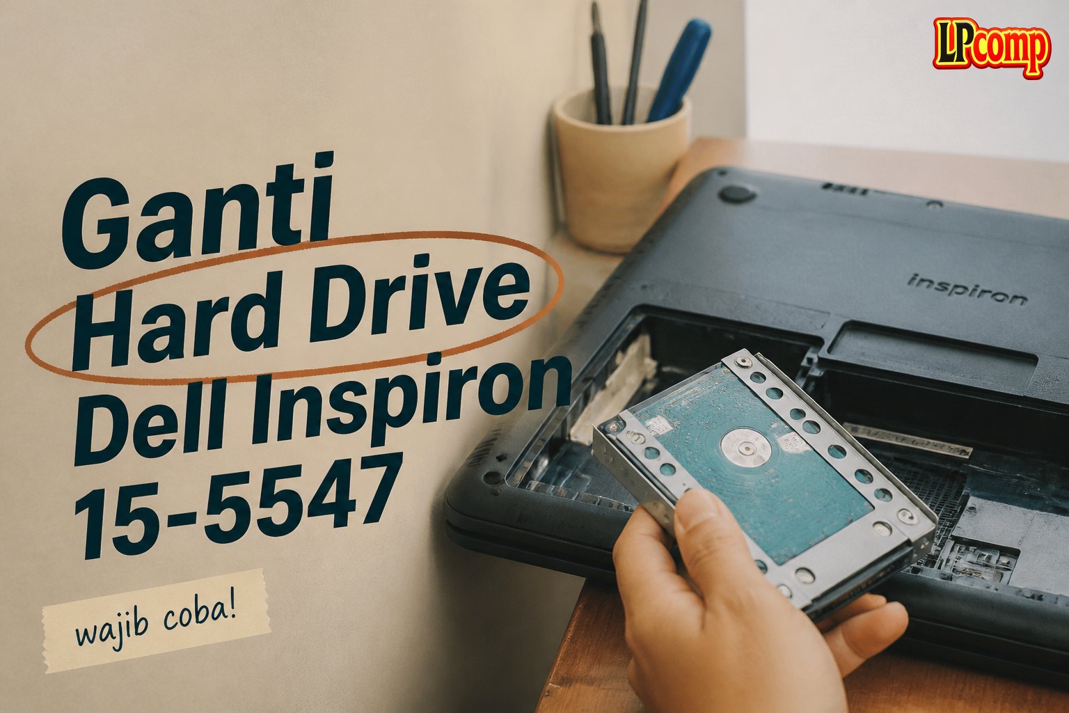 Ganti Hard Drive Dell Inspiron 15-5547