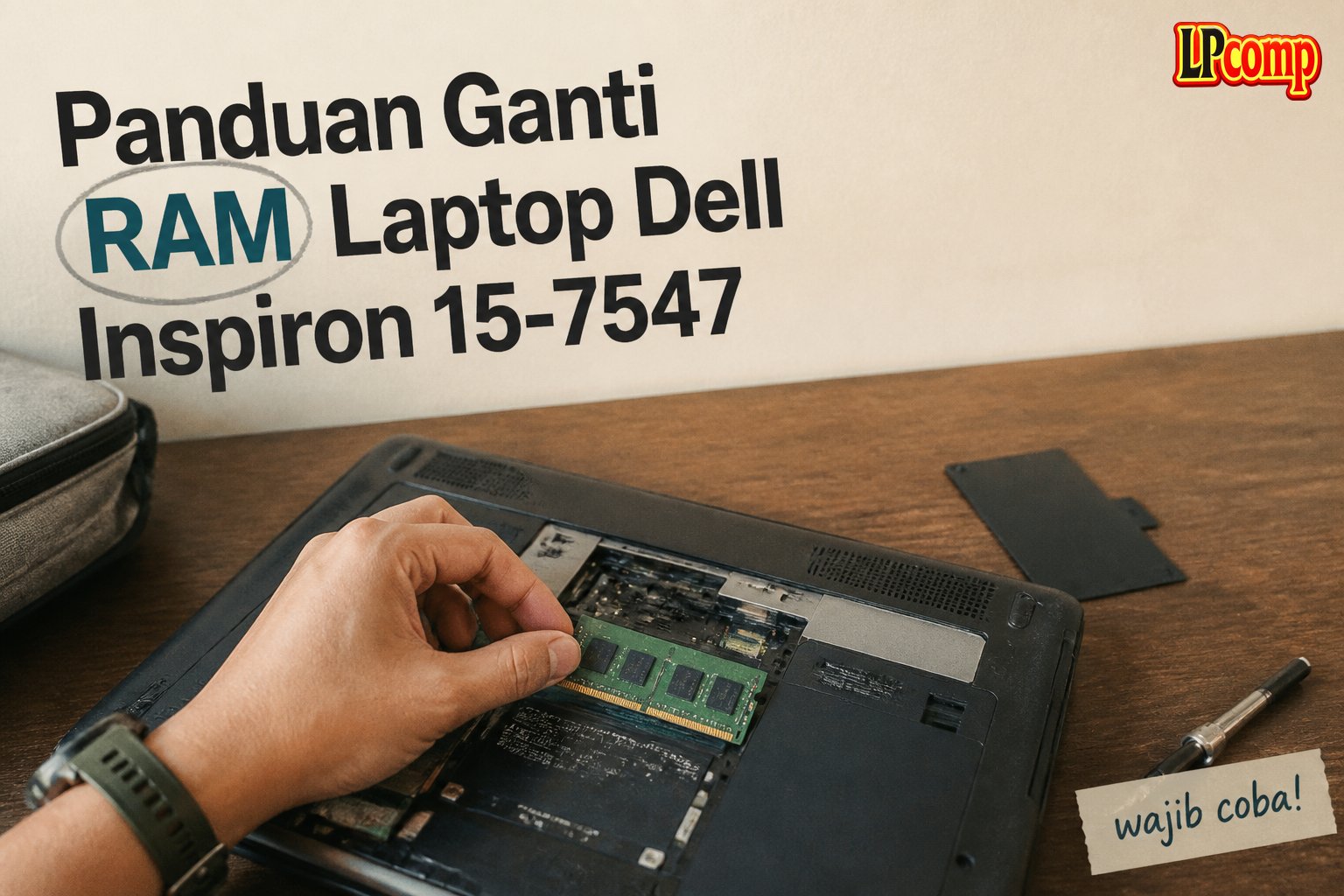 Panduan Ganti RAM Laptop Dell Inspiron 15-7547