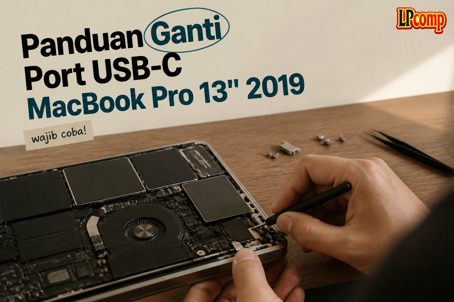 Panduan Ganti Port USB-C MacBook Pro 13" 2019