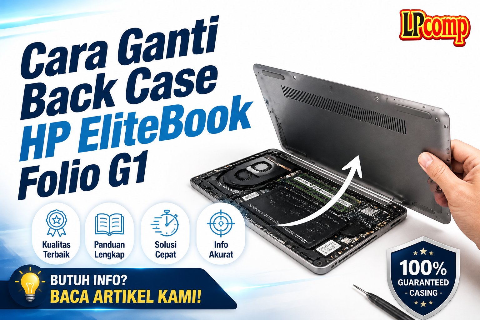 Cara Ganti Back Case HP EliteBook Folio G1