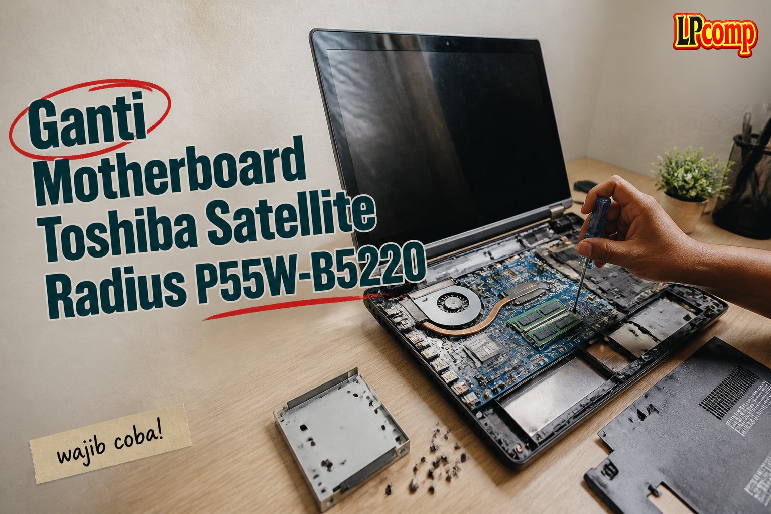 Ganti Motherboard Toshiba Satellite Radius P55W-B5220