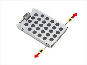 Langkah 4 — Mengangkat Bracket Hard Drive