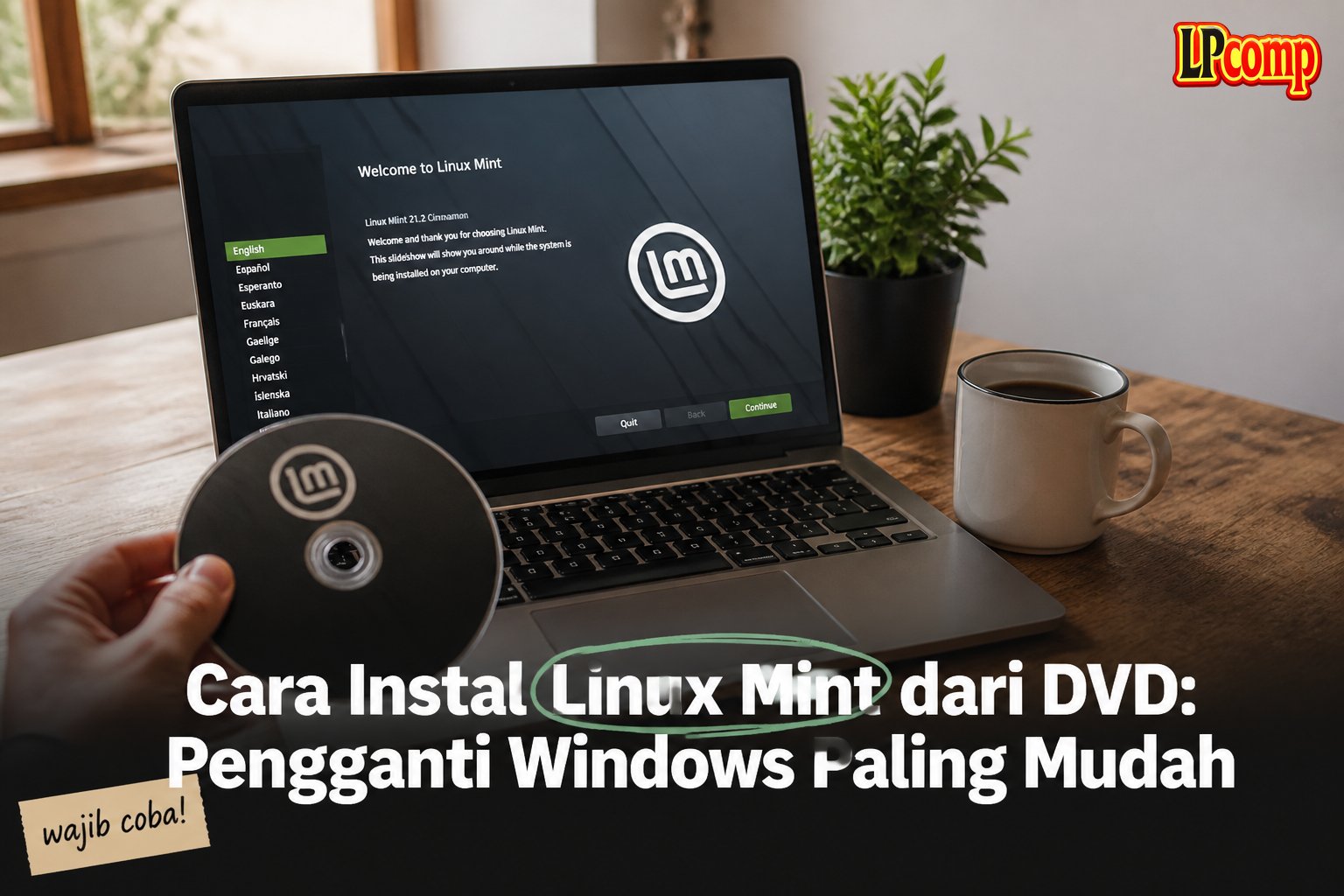 Cara Instal Linux Mint dari DVD: Pengganti Windows Paling Mudah