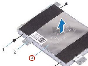 Langkah 7 — Mengangkat Bracket Hard Drive
