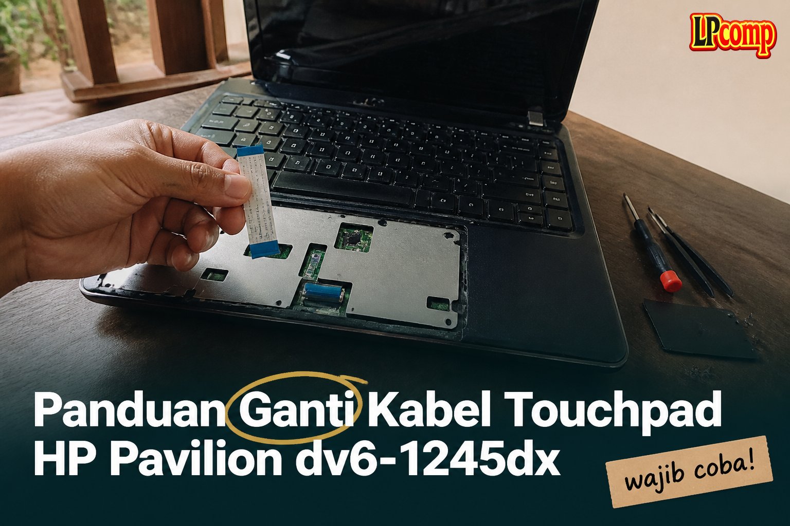 Panduan Ganti Kabel Touchpad HP Pavilion dv6-1245dx