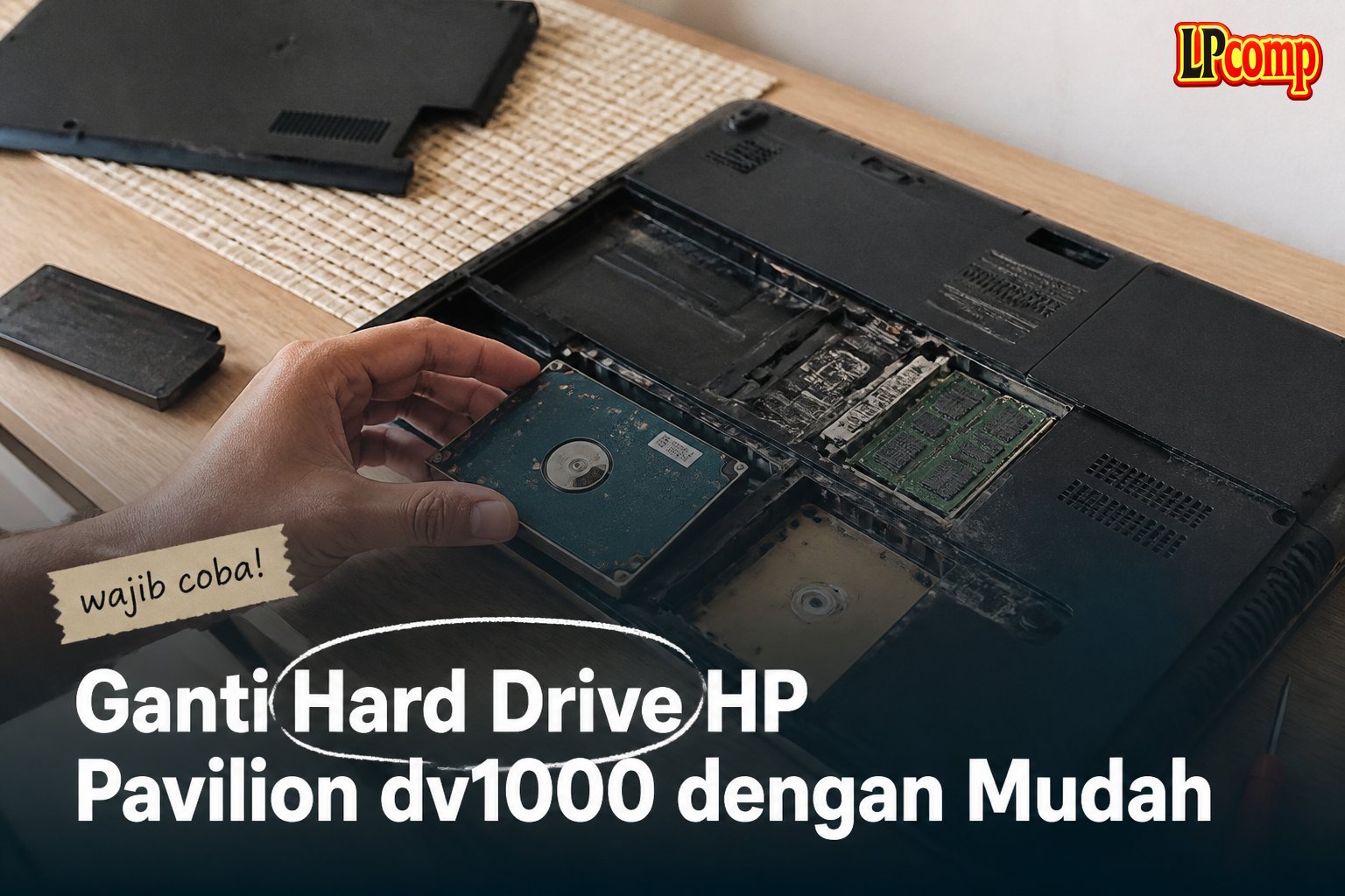 Ganti Hard Drive HP Pavilion dv1000 dengan Mudah