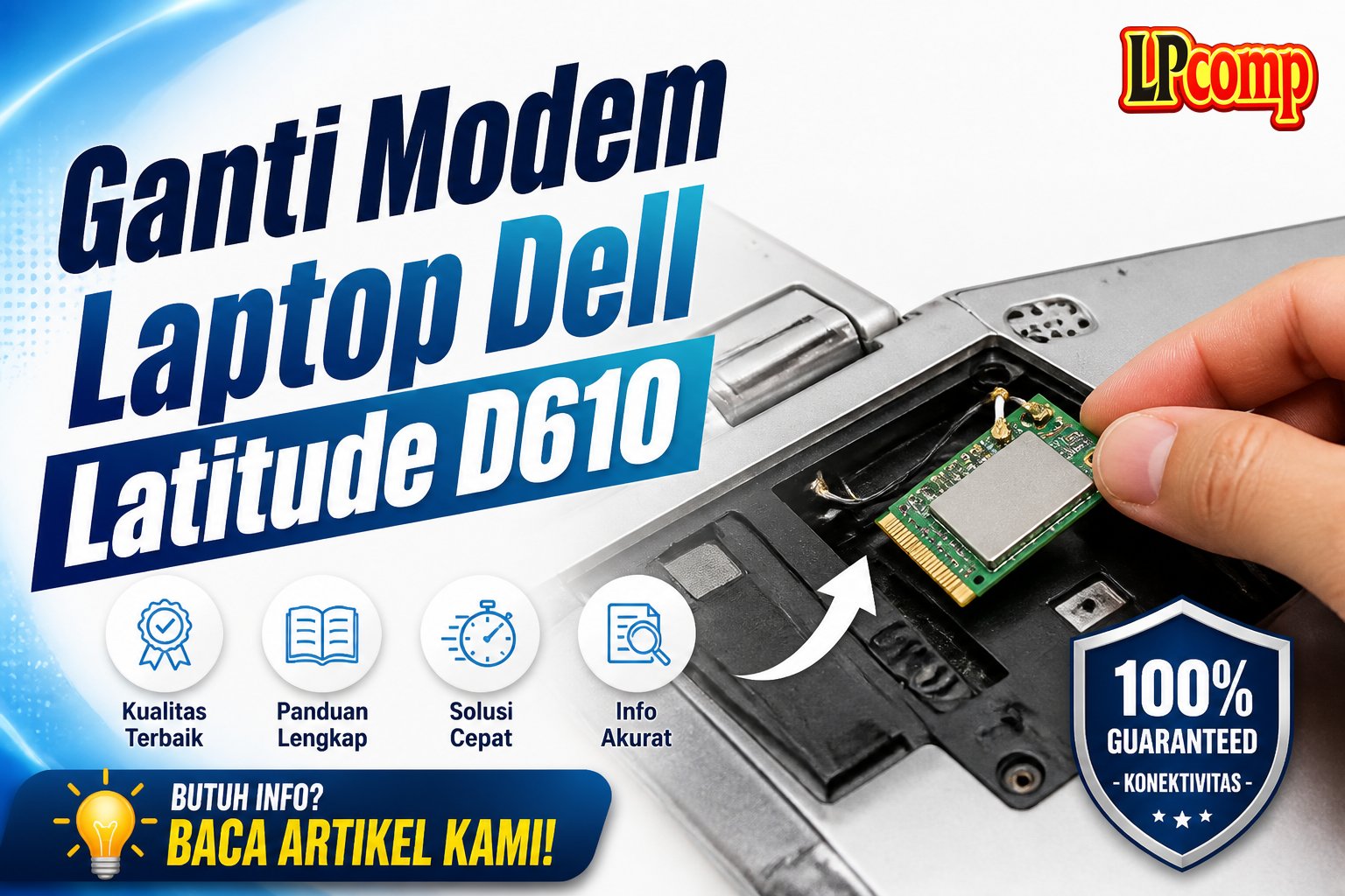 Ganti Modem Laptop Dell Latitude D610