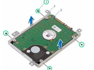 Langkah 5 — Mengangkat Bracket Hard Drive