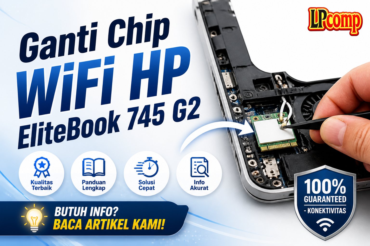 Ganti Chip WiFi HP EliteBook 745 G2