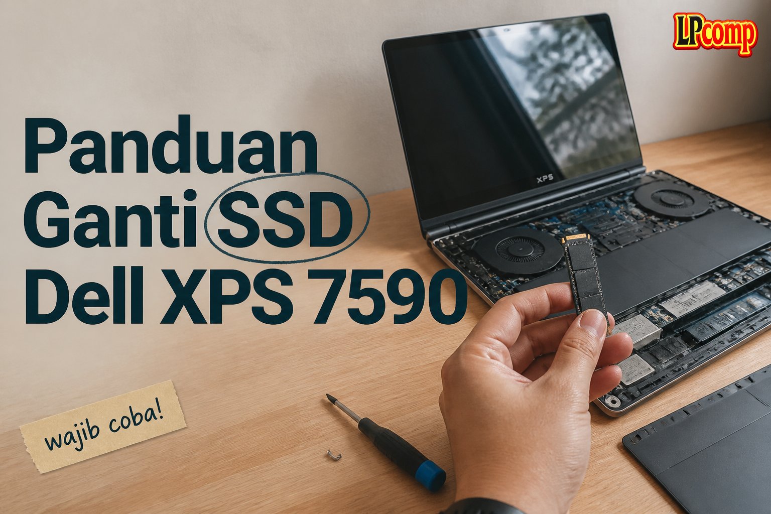 Panduan Ganti SSD Dell XPS 7590