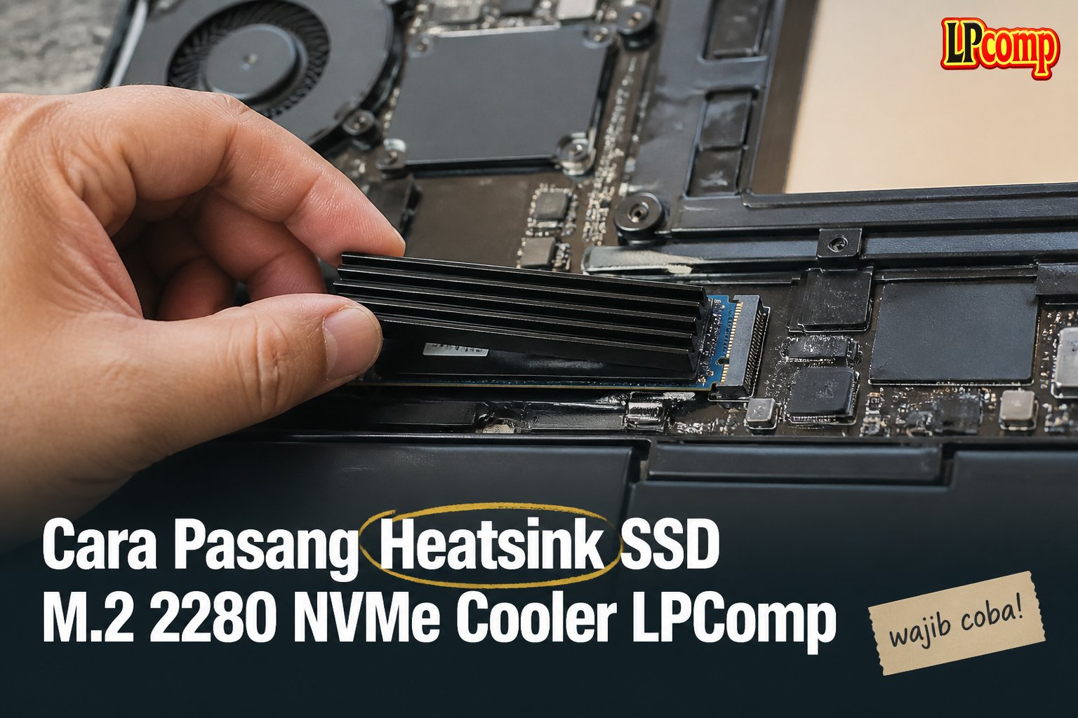 Cara Pasang Heatsink SSD M.2 2280 NVMe Cooler LPComp