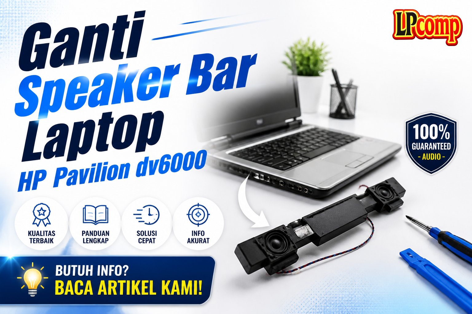 Ganti Speaker Bar Laptop HP Pavilion dv6000