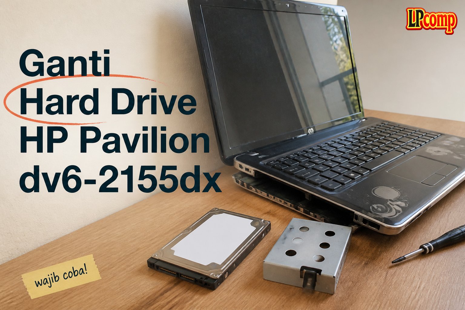 Ganti Hard Drive HP Pavilion dv6-2155dx