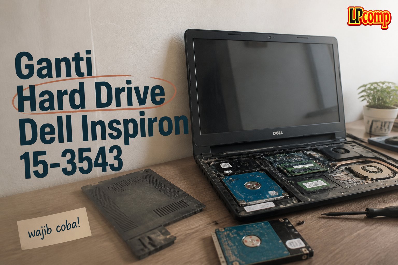 Ganti Hard Drive Dell Inspiron 15-3543