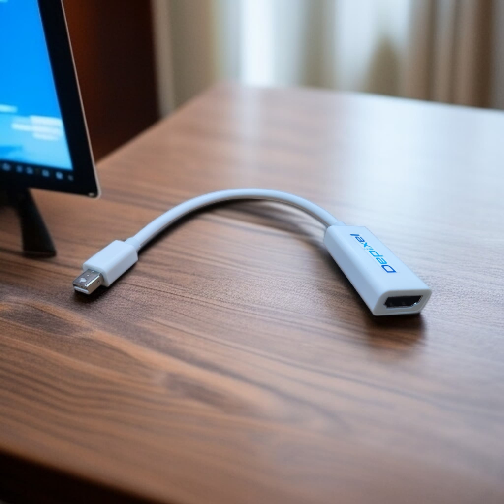 Depixel Converter Mini DP to HDMI - cara pemasangan ke laptop