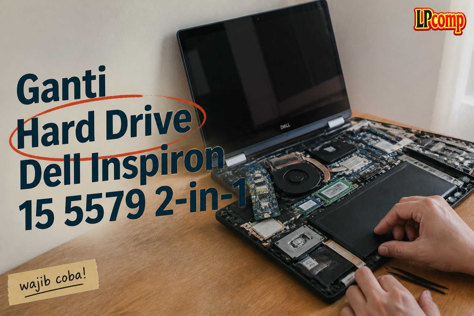 Ganti Hard Drive Dell Inspiron 15 5579 2-in-1