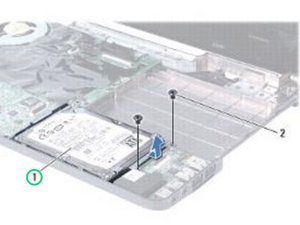 Langkah 6 — Memasang Hard Drive ke dalam Laptop