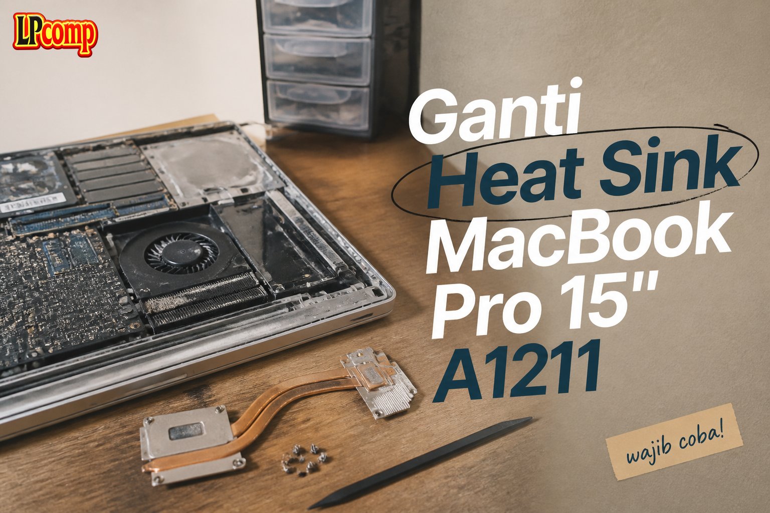 Ganti Heat Sink MacBook Pro 15" A1211