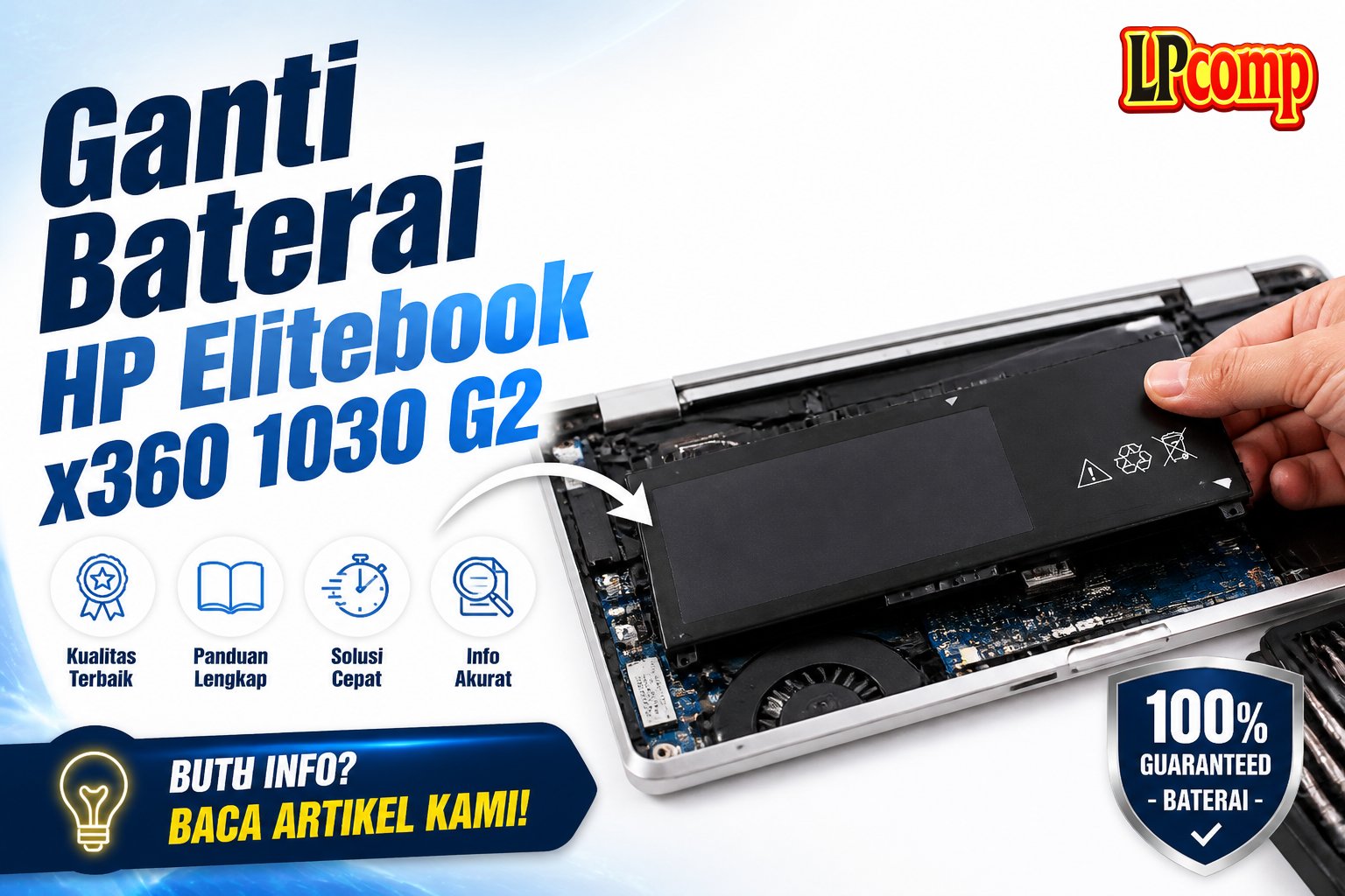 Ganti Baterai HP Elitebook x360 1030 G2