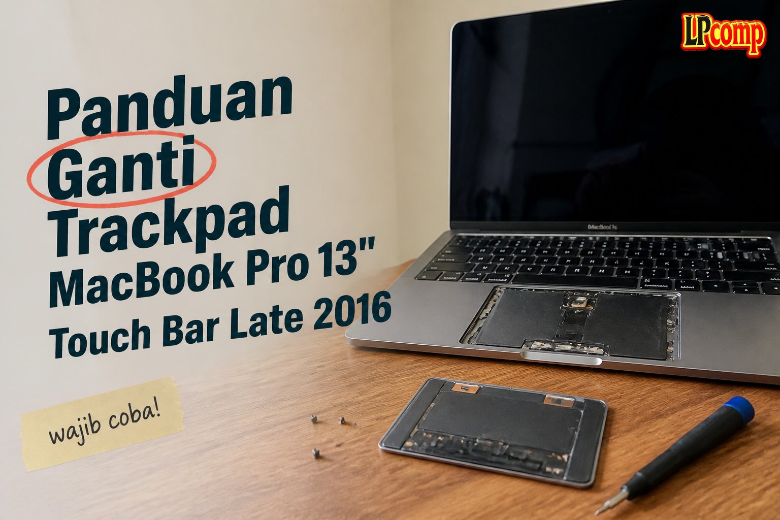 Panduan Ganti Trackpad MacBook Pro 13" Touch Bar Late 2016