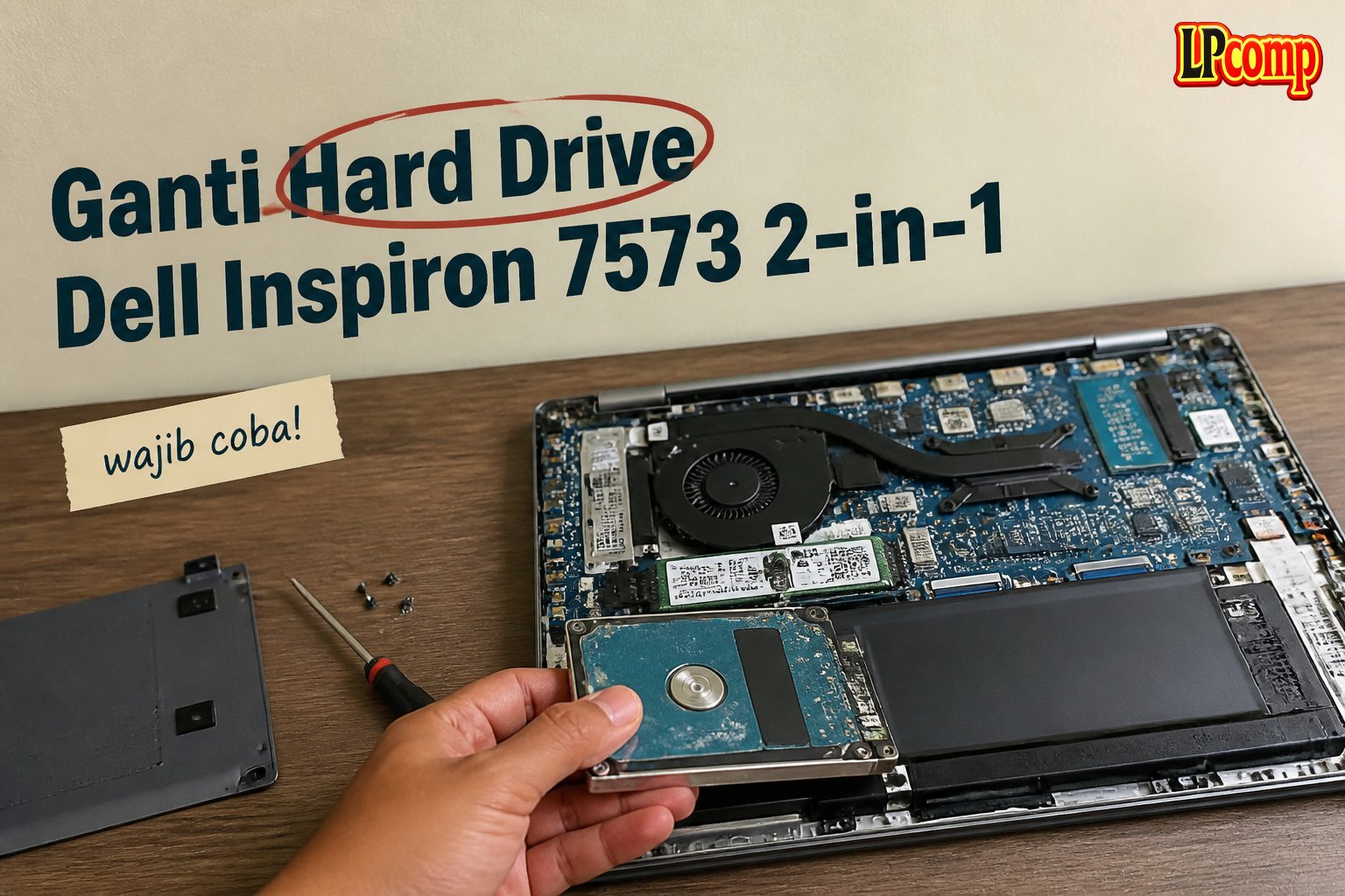 Ganti Hard Drive Dell Inspiron 7573 2-in-1