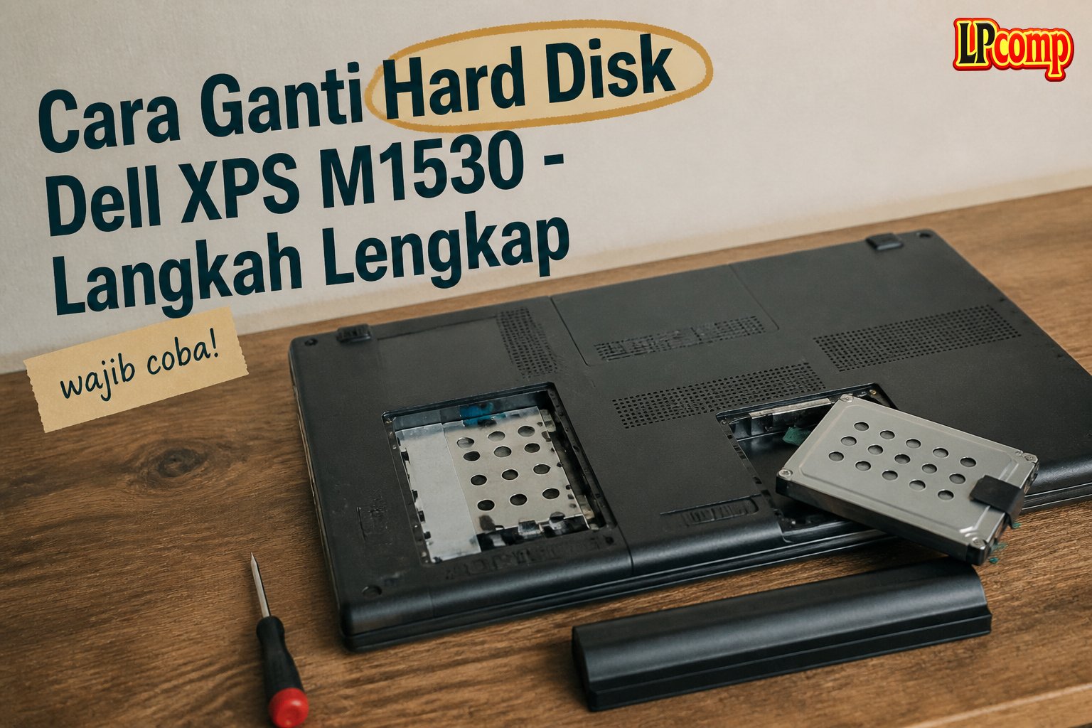 Cara Ganti Hard Disk Dell XPS M1530 - Langkah Lengkap