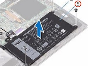 Langkah 3 — Angkat Baterai dari Laptop