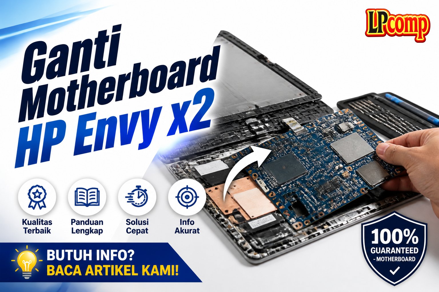 Ganti Motherboard HP Envy x2