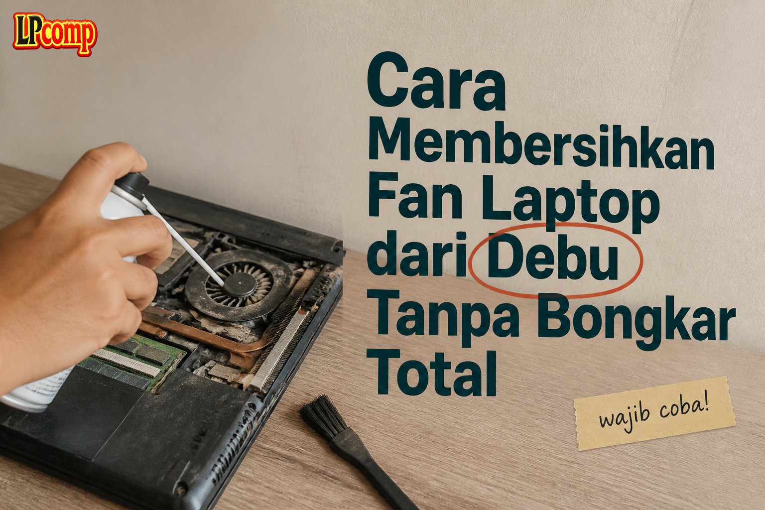 Cara Membersihkan Fan Laptop dari Debu Tanpa Bongkar Total