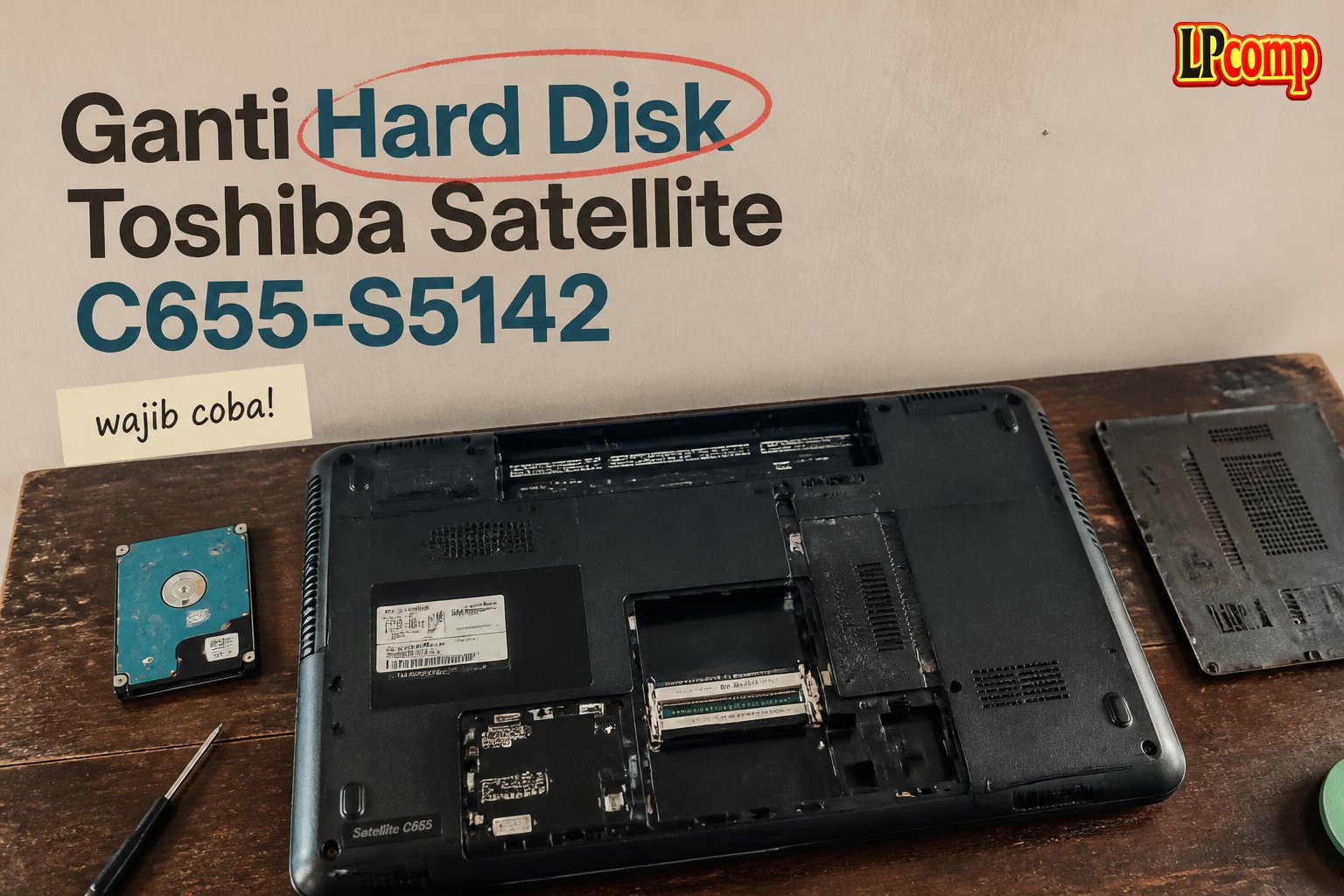 Ganti Hard Disk Toshiba Satellite C655-S5142