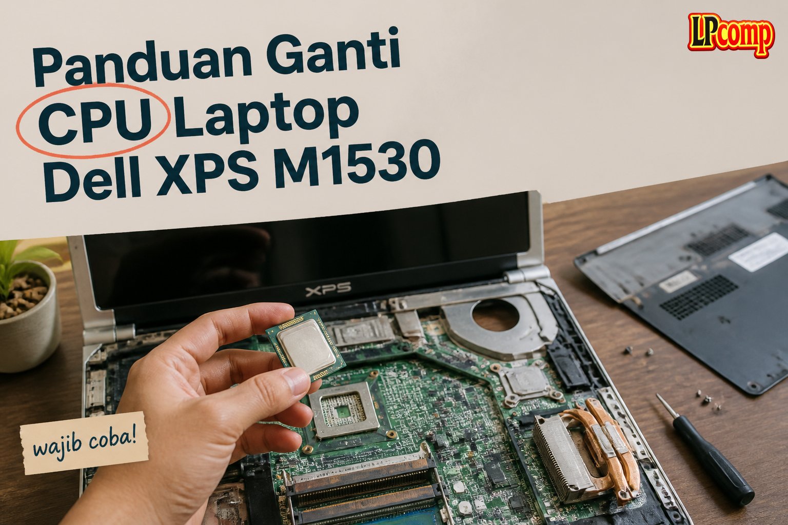 Panduan Ganti CPU Laptop Dell XPS M1530