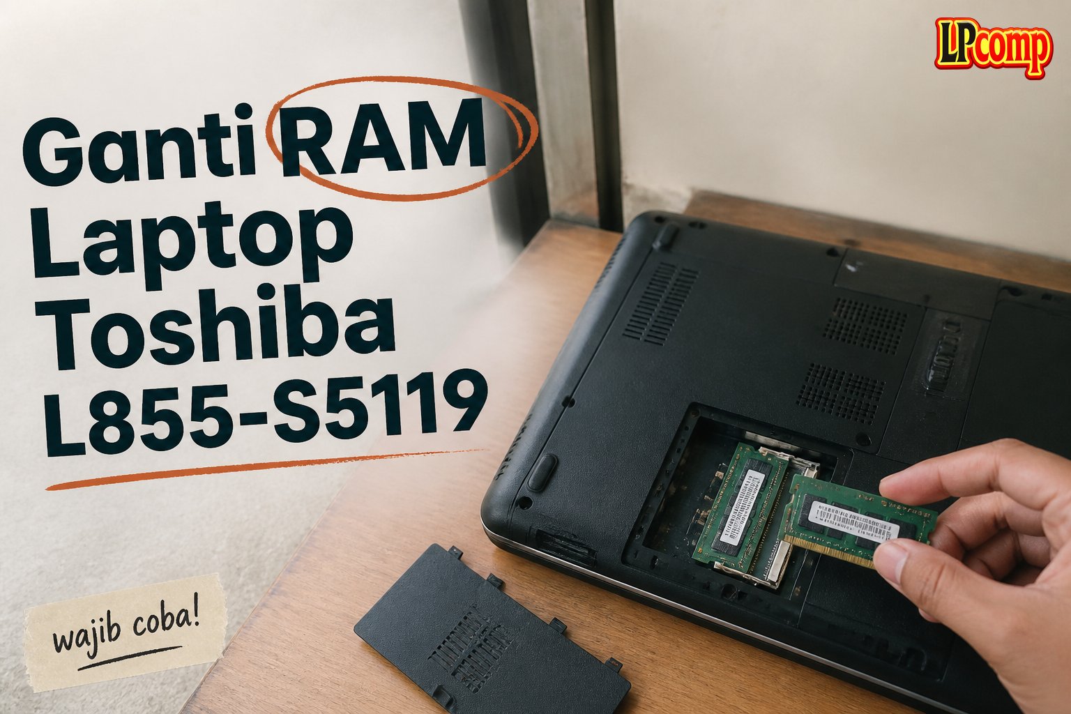 Ganti RAM Laptop Toshiba L855-S5119