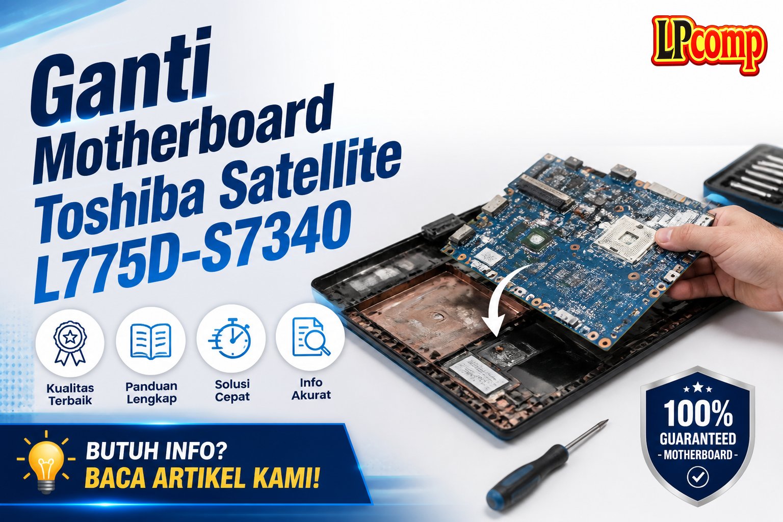 Ganti Motherboard Toshiba Satellite L775D-S7340
