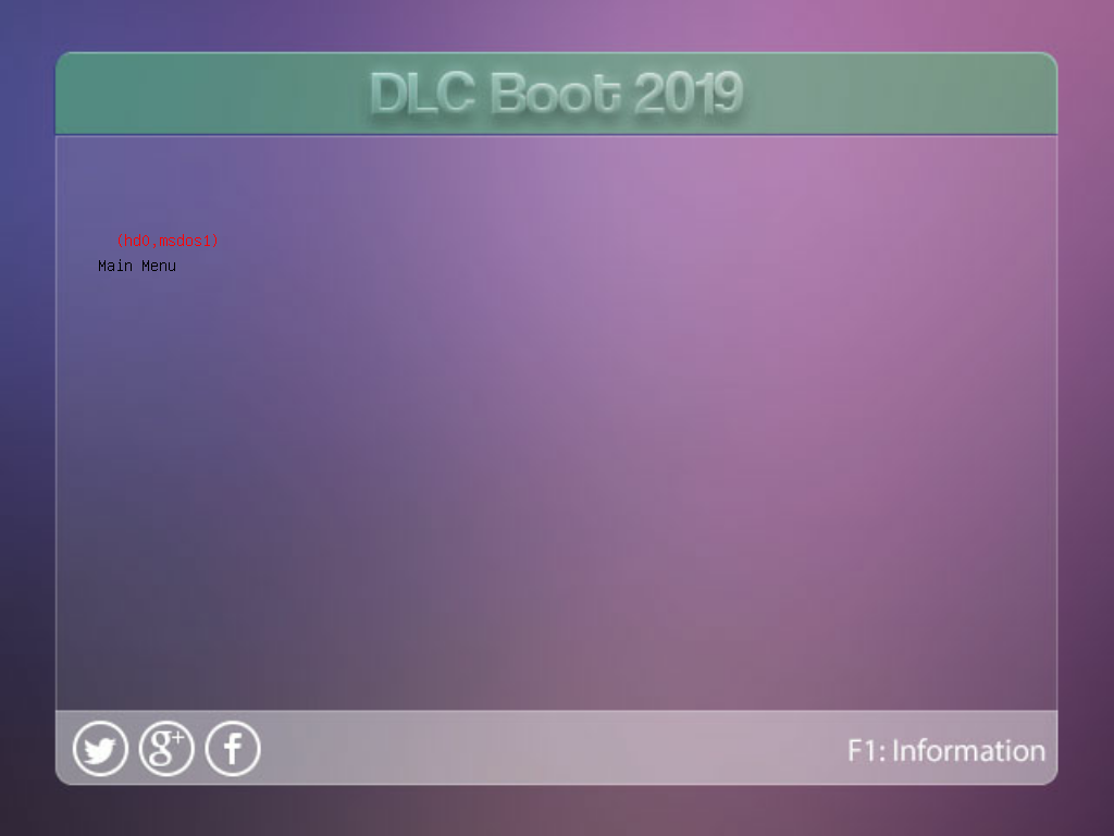 Submenu Boot OS on Hard Disk menampilkan hard disk yang terdeteksi