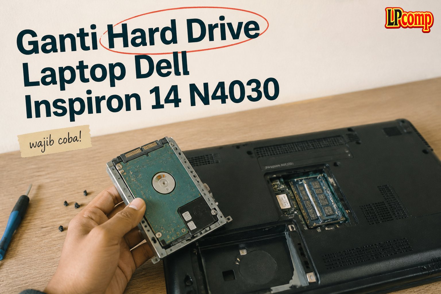 Ganti Hard Drive Laptop Dell Inspiron 14 N4030
