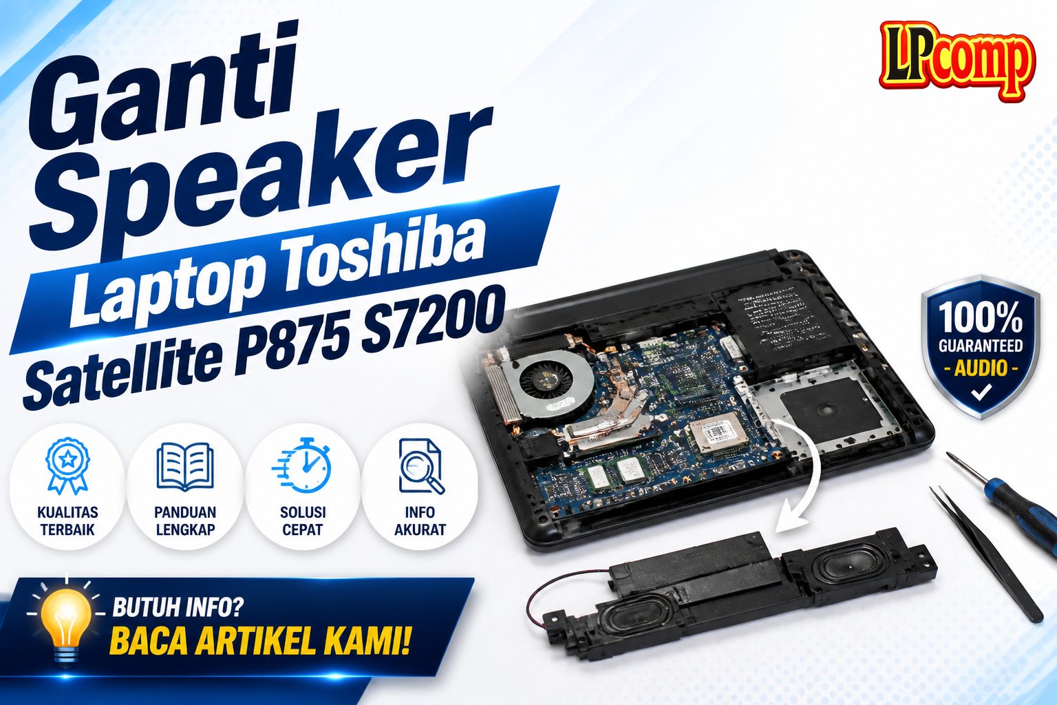 Ganti Speaker Laptop Toshiba Satellite P875 S7200
