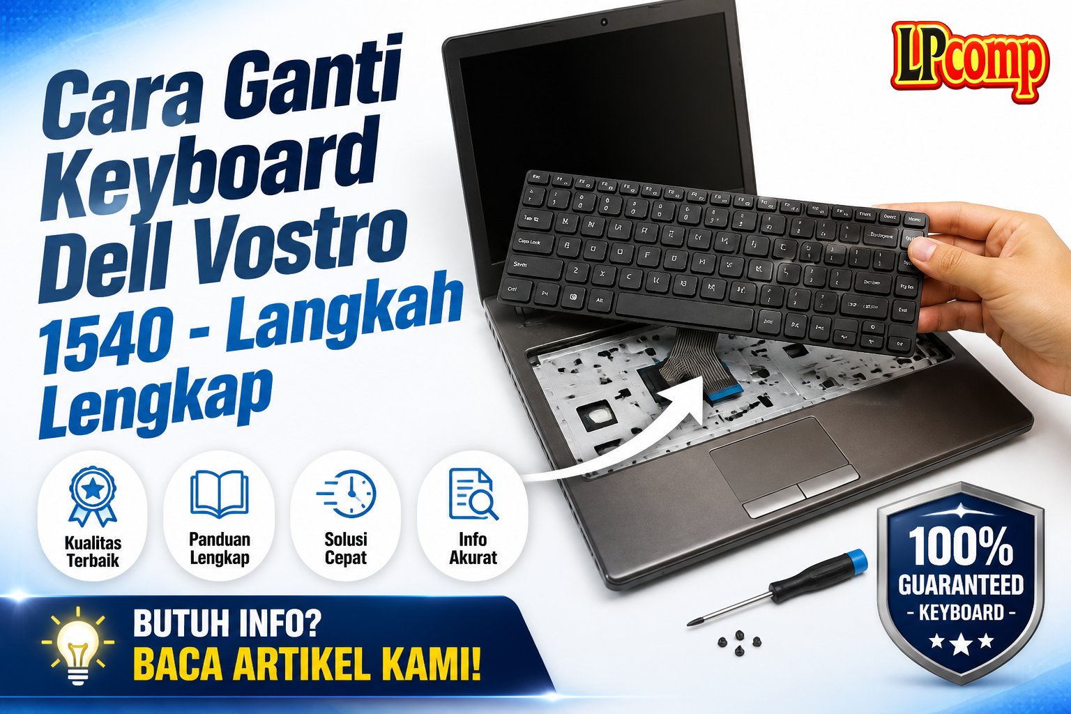 Cara Ganti Keyboard Dell Vostro 1540 - Langkah Lengkap