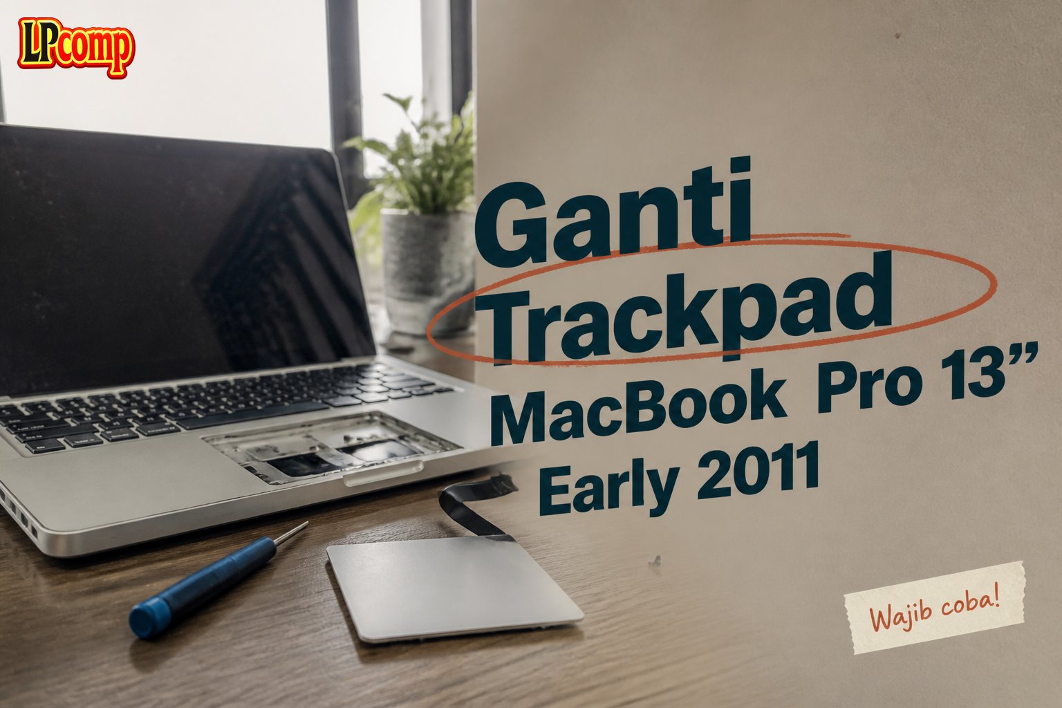 Ganti Trackpad MacBook Pro 13" Early 2011