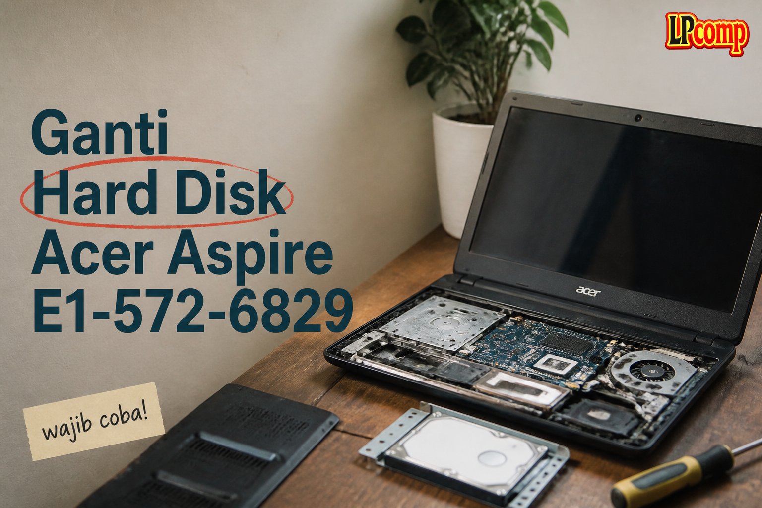 Ganti Hard Disk Acer Aspire E1-572-6829