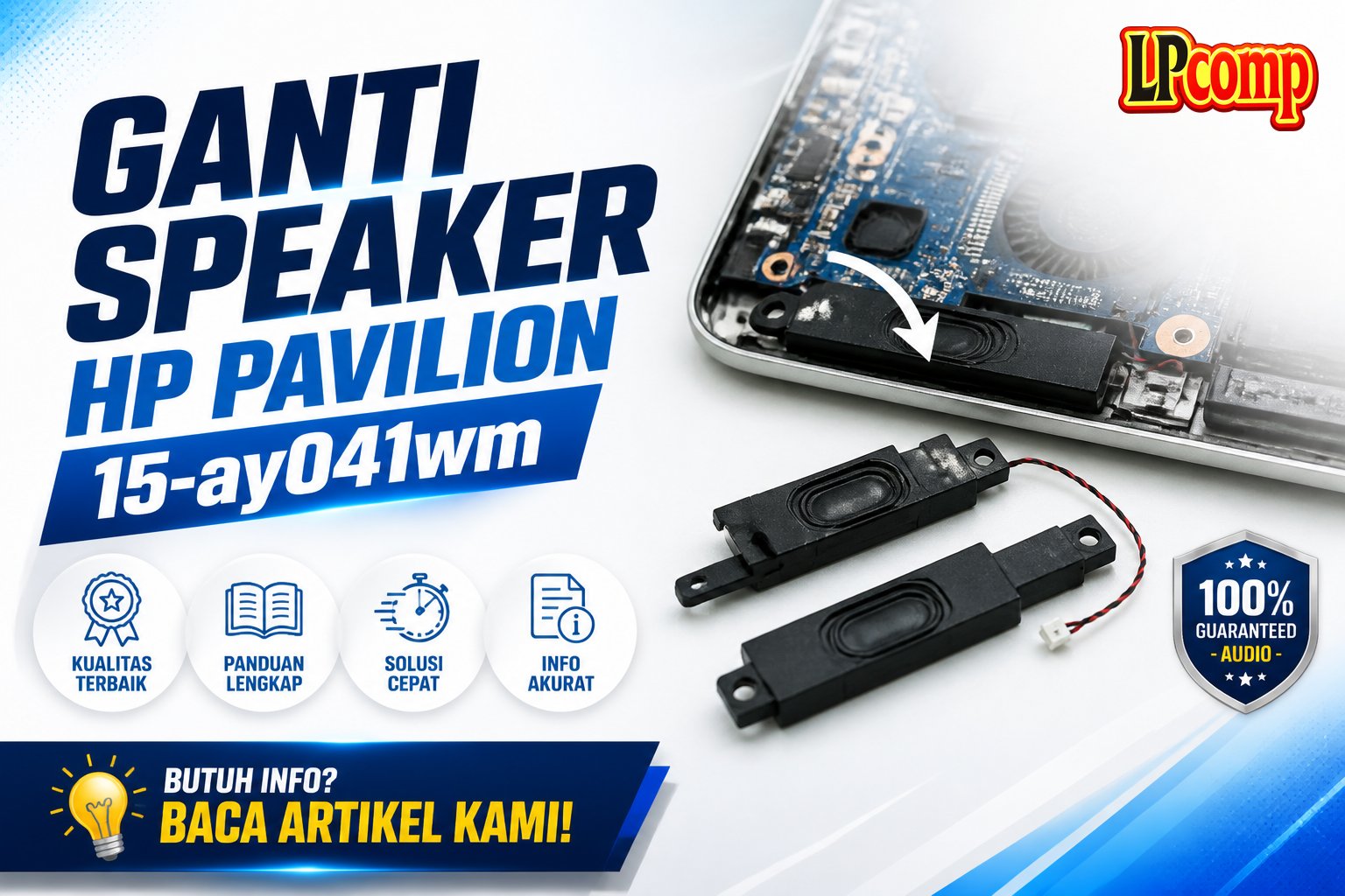 Ganti Speaker HP Pavilion 15-ay041wm